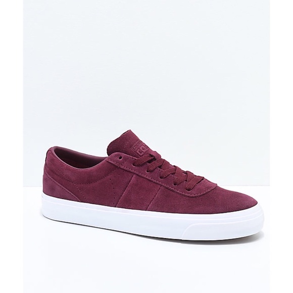 Converse • One Star Suede Pro Skate Burgundy Shoes - Picture 2 of 7